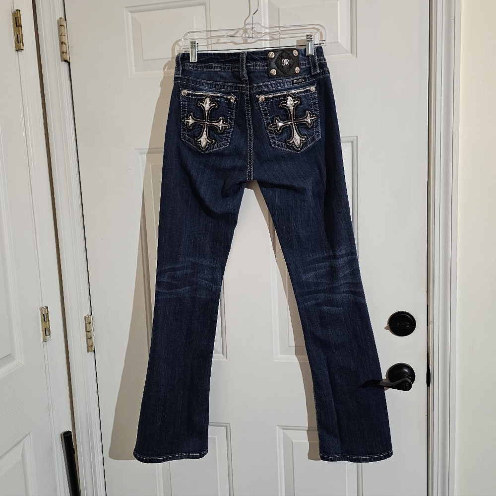 Women's Miss Me Jeans with Embroidered Cross Design - Picture 12 of 16